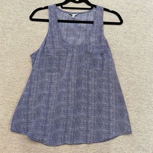 Joie Blue Sleeveless silk Top - xs